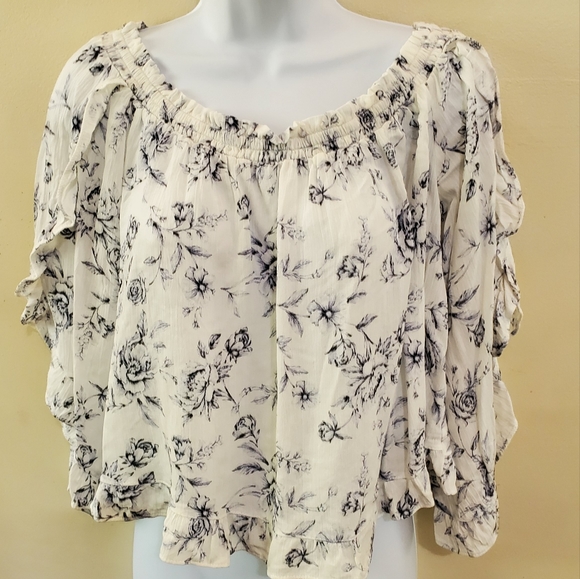 American Eagle Outfitters On or Off Shoulders Blouse - Picture 1 of 11